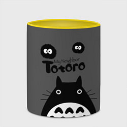 Кружка 3D Тоторо рядом, цвет: 3D-белый + желтый — фото 2