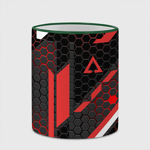 Кружка цветная CS:GO CYREX CARBON / 3D-Зеленый кант – фото 2