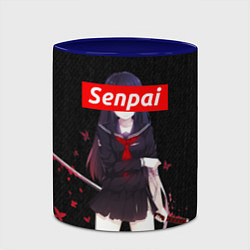 Кружка 3D Senpai Assassin, цвет: 3D-белый + синий — фото 2