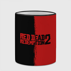 Кружка 3D RDD 2: Black & Red, цвет: 3D-черный кант — фото 2