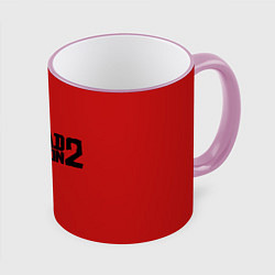 Кружка 3D RDD 2: Black & Red, цвет: 3D-розовый кант