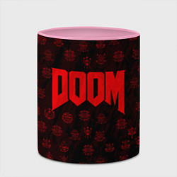 Кружка 3D DOOM: Hellish signs, цвет: 3D-белый + розовый — фото 2