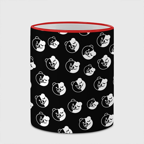 Кружка цветная MONOKUMA / 3D-Красный кант – фото 2