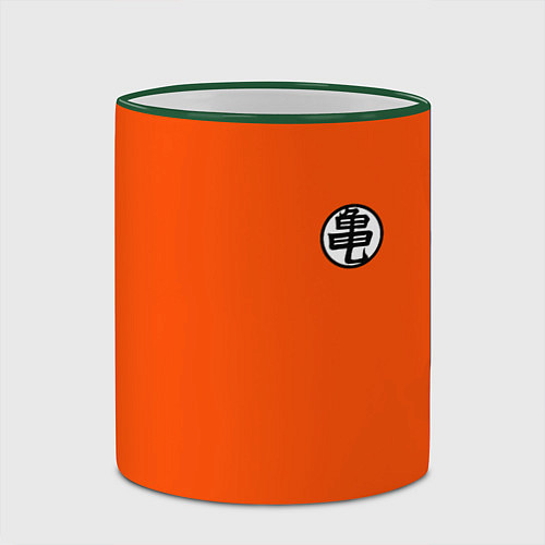 Кружка цветная DBZ: Kame Senin Kanji Emblem / 3D-Зеленый кант – фото 2