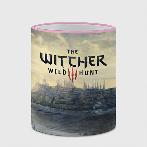 Кружка цветная The Witcher 3: Wild Hunt / 3D-Розовый кант – фото 2