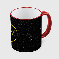 Кружка 3D TOP: Black Space, цвет: 3D-красный кант