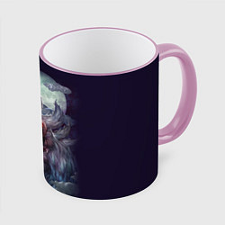 Кружка 3D Ahri the Nine-Tailed Fox, цвет: 3D-розовый кант