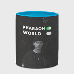 Кружка 3D Pharaon On, World Off, цвет: 3D-белый + небесно-голубой — фото 2