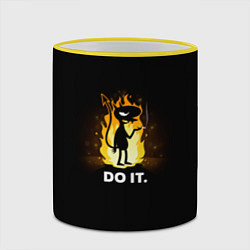 Кружка 3D Disenchantment: Do it, цвет: 3D-желтый кант — фото 2