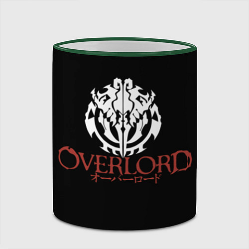 Кружка цветная Overlord / 3D-Зеленый кант – фото 2