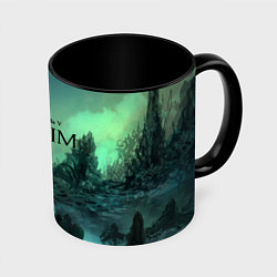 Кружка 3D SKYRIM, цвет: 3D-белый + черный