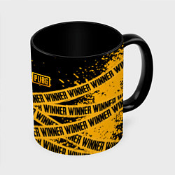 Кружка 3D PUBG: Only Winner, цвет: 3D-белый + черный