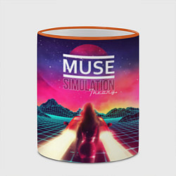 Кружка 3D Muse: Simulation Theory, цвет: 3D-оранжевый кант — фото 2