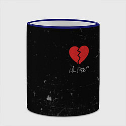 Кружка 3D Lil Peep: Broken Heart, цвет: 3D-синий кант — фото 2