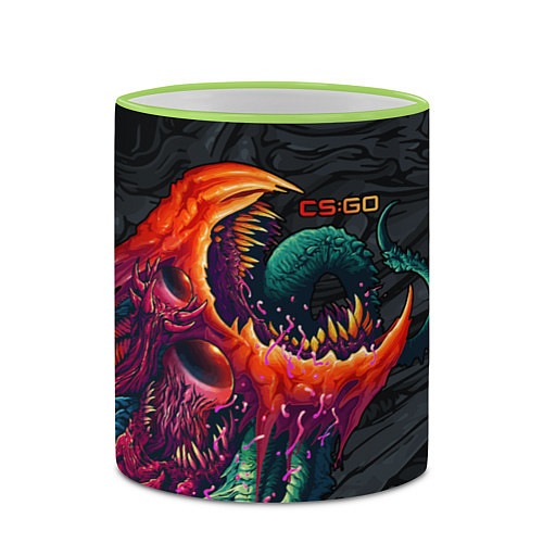 Кружка цветная CS:GO Hyper Beast Original / 3D-Светло-зеленый кант – фото 2
