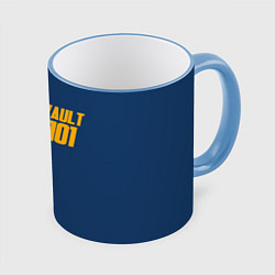 Кружка 3D VAULT 101, цвет: 3D-небесно-голубой кант