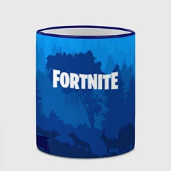 Кружка 3D Fortnite: Blue Forest, цвет: 3D-синий кант — фото 2