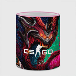 Кружка 3D CS GO hyper beast skin, цвет: 3D-розовый кант — фото 2