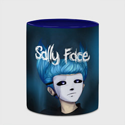 Кружка 3D Sally Face, цвет: 3D-белый + синий — фото 2