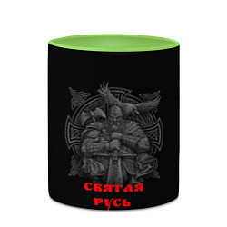 Кружка 3D Святая Русь, цвет: 3D-белый + светло-зеленый — фото 2
