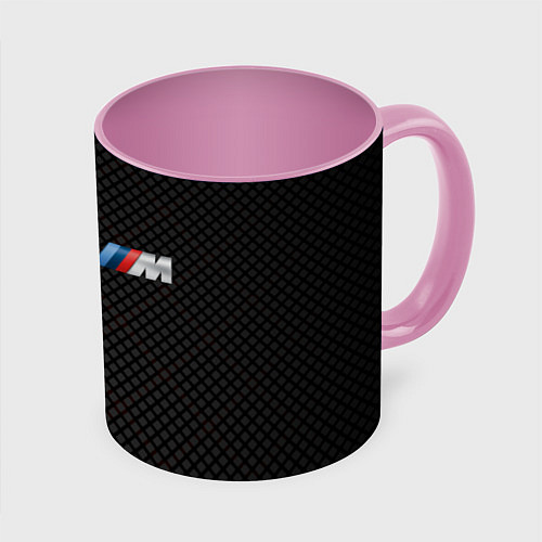 Кружка цветная BMW M: Dark Side / 3D-Белый + розовый – фото 1