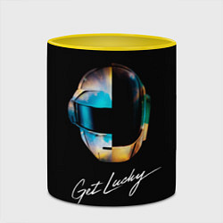 Кружка 3D Daft Punk: Get Lucky, цвет: 3D-белый + желтый — фото 2