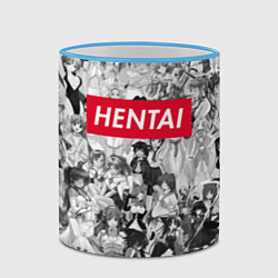 Кружка 3D HENTAI, цвет: 3D-небесно-голубой кант — фото 2