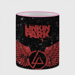 Кружка 3D Linkin Park: Red Airs, цвет: 3D-розовый кант — фото 2