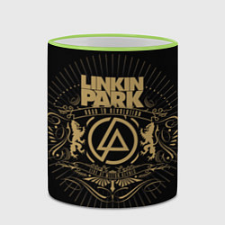Кружка 3D Linkin Park: Road to Revolution, цвет: 3D-светло-зеленый кант — фото 2