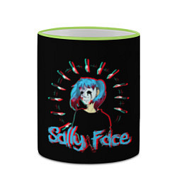 Кружка 3D Sally Face, цвет: 3D-светло-зеленый кант — фото 2