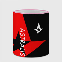 Кружка 3D Astralis: Cybergaming, цвет: 3D-розовый кант — фото 2