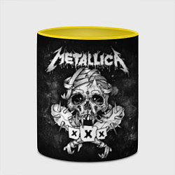 Кружка 3D Metallica XXX, цвет: 3D-белый + желтый — фото 2