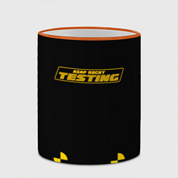 Кружка 3D ASAP Rocky: Black Testing, цвет: 3D-оранжевый кант — фото 2