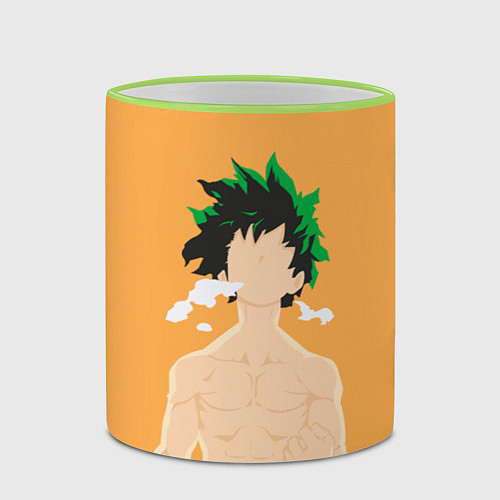 Кружка цветная Моя Геройская Академия / 3D-Светло-зеленый кант – фото 2