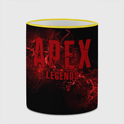 Кружка 3D Apex Legends: Red Blood, цвет: 3D-желтый кант — фото 2