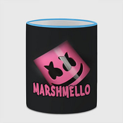 Кружка 3D Marshmello, цвет: 3D-небесно-голубой кант — фото 2
