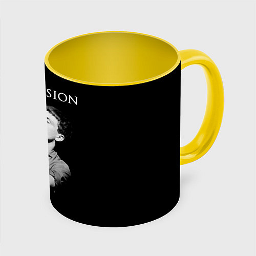 Кружка цветная Joy Division / 3D-Белый + желтый – фото 1
