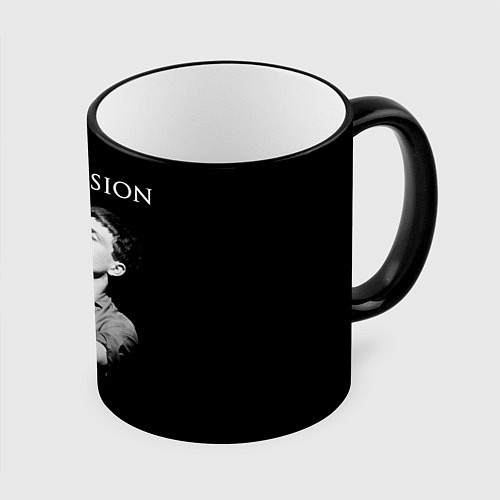 Кружка цветная Joy Division / 3D-Черный кант – фото 1