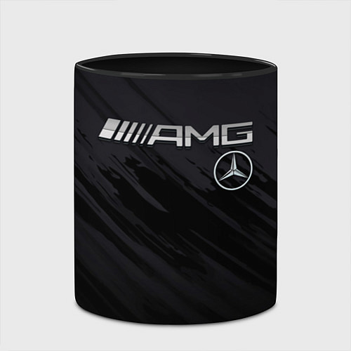 Кружка цветная Mercedes AMG / 3D-Белый + черный – фото 2