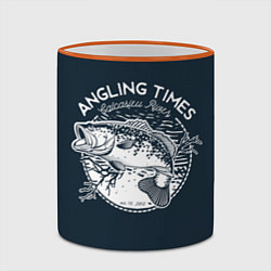 Кружка 3D Angling Times, цвет: 3D-оранжевый кант — фото 2