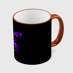 Кружка 3D The Prodigy: Violet Ant, цвет: 3D-оранжевый кант