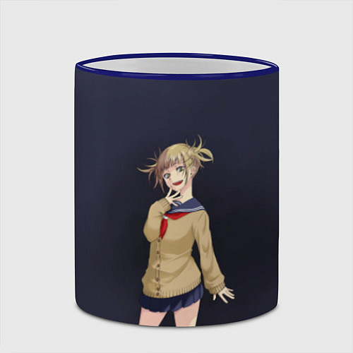 Кружка цветная My Hero Academia Himiko Toga / 3D-Синий кант – фото 2