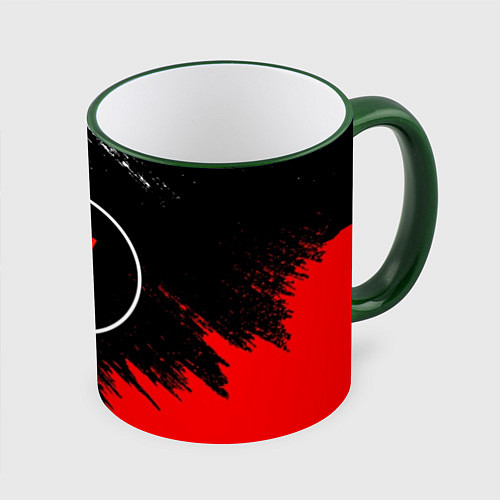 Кружка цветная 21 Pilots: Black & Red / 3D-Зеленый кант – фото 1