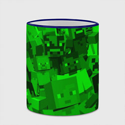 Кружка 3D Minecraft game characters, цвет: 3D-синий кант — фото 2