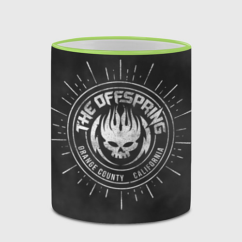 Кружка цветная The Offspring / 3D-Светло-зеленый кант – фото 2