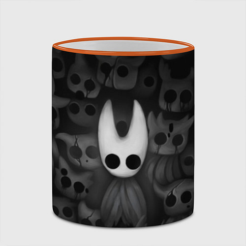 Кружка цветная Hollow Knight / 3D-Оранжевый кант – фото 2