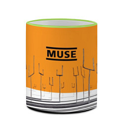 Кружка 3D Muse: Orange Mood, цвет: 3D-светло-зеленый кант — фото 2