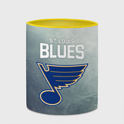 Кружка 3D St Louis Blues, цвет: 3D-белый + желтый — фото 2