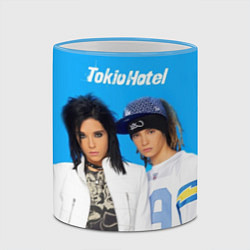Кружка 3D Tokio Hotel poster, цвет: 3D-небесно-голубой кант — фото 2