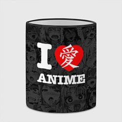 Кружка 3D I love Anime, цвет: 3D-черный кант — фото 2